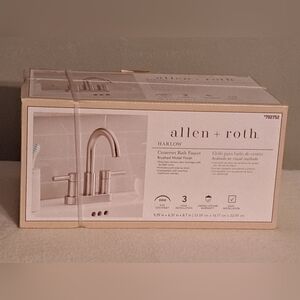Allen + Roth Centerest Bath Faucet Silver Nickel New #702752
